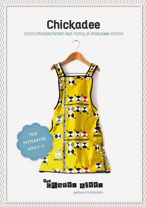 Free Chickadee Pinafore PDF Pattern | By The Crafty Kitty
