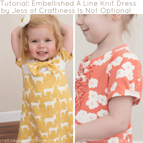 Tutorial: Easy A-Line Knit Dress and Tips for Sewing With Knits with Craftiness Is Not Optional!