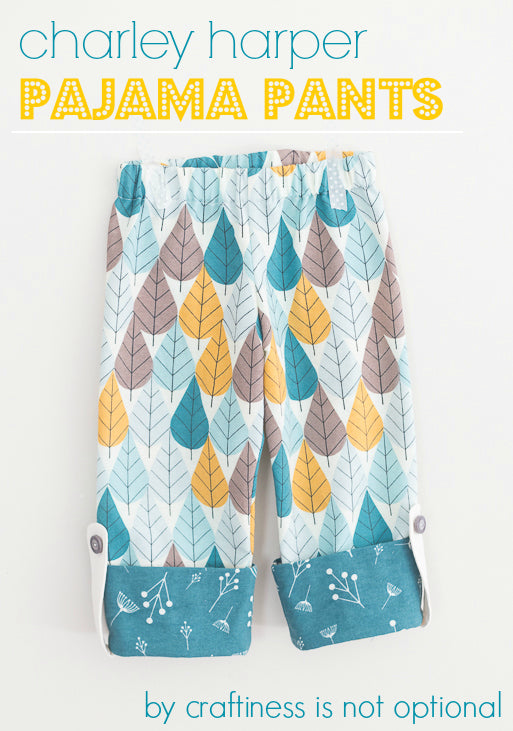 Free PDF Pattern & Tutorial: Charley Harper Flannel Pajama Pants {by Jess of Craftiness Is Not Optional}
