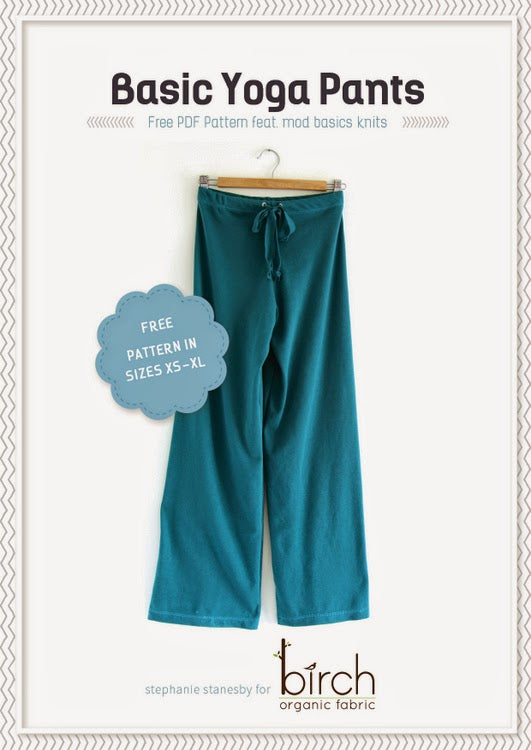 Free PDF Pattern | Basic Yoga Pants | The Crafty Kitty