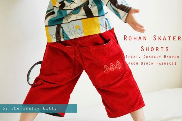 Free PDF Pattern & Tutorial: Rohan Skater Shorts {by The Crafty Kitty}