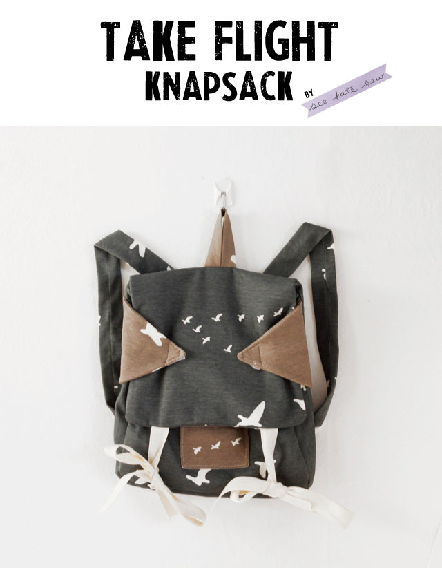Free Pattern | Take Flight Knapsack | by See Kate Sew