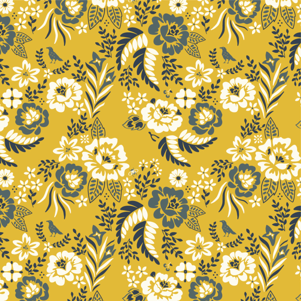 MERRY FLORAL in MARIGOLD