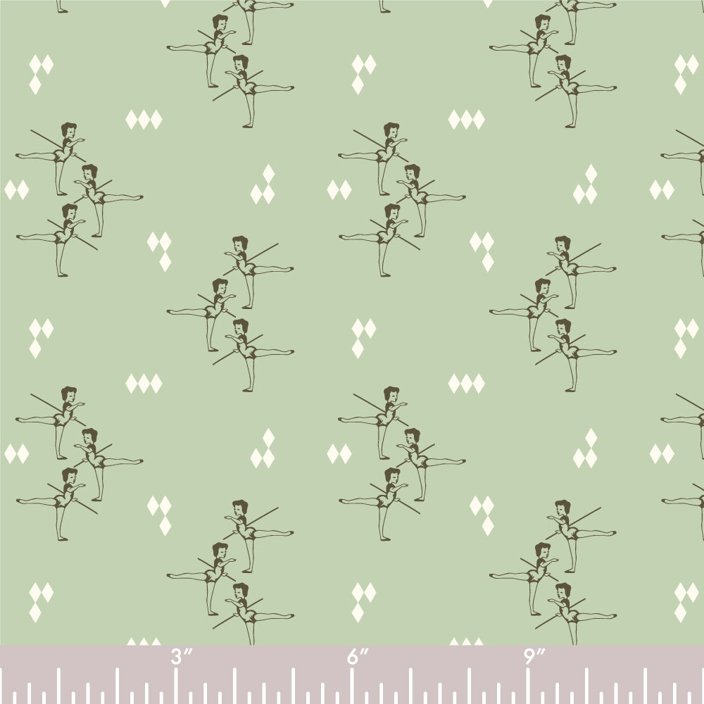 Arabesque Mint Interlock Knit