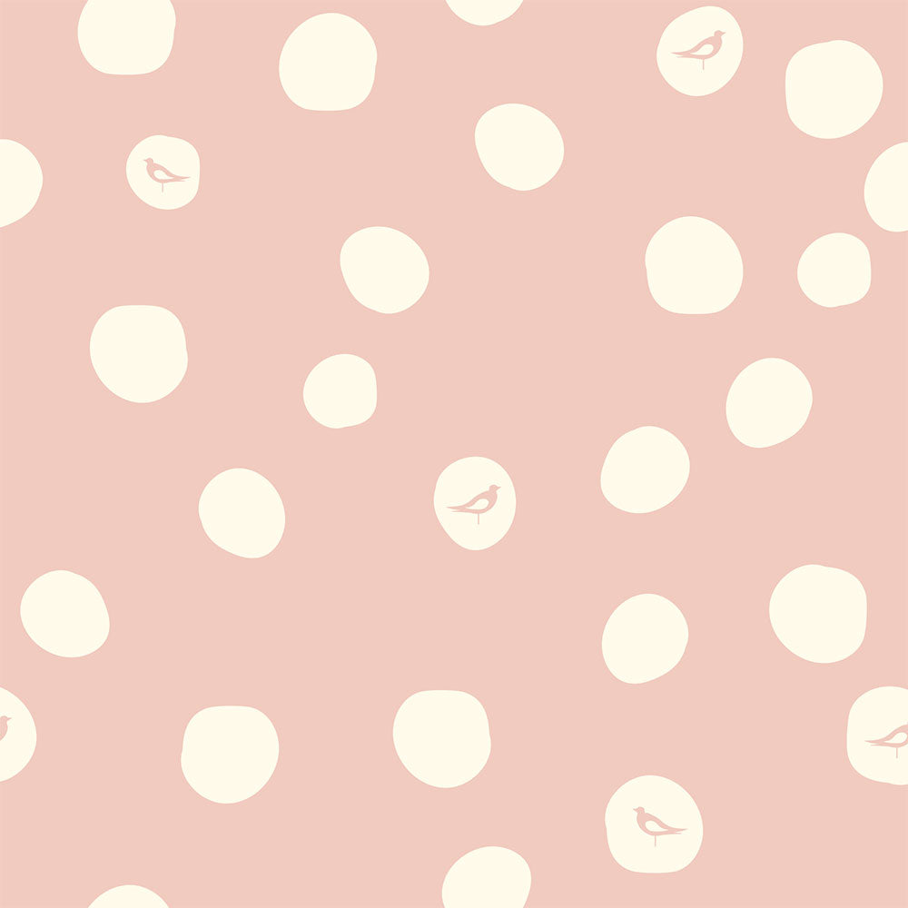 BIRCH DOT in BLUSH DOUBLE GAUZE