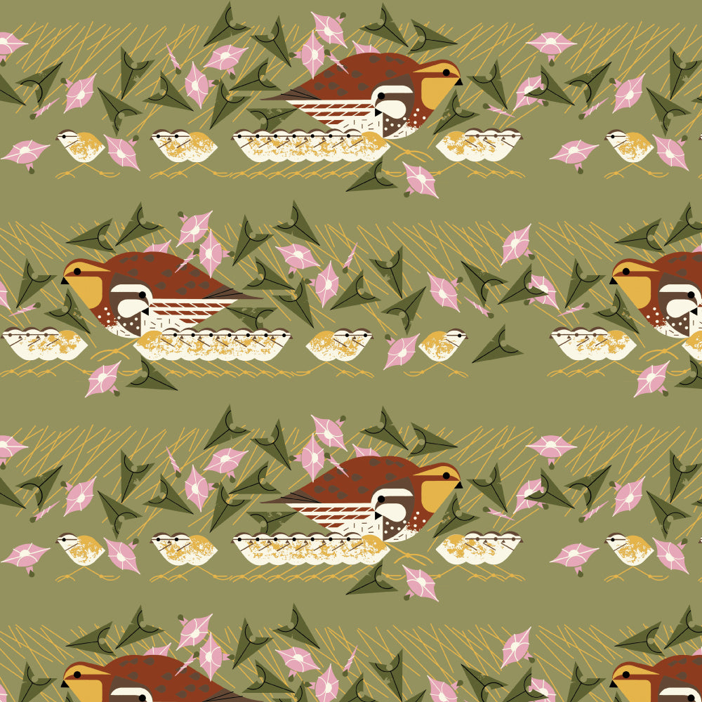 Family Outing Barkcloth