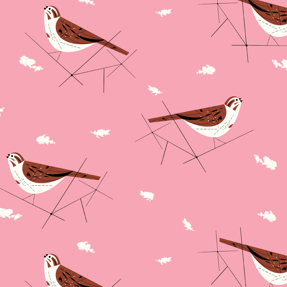Song Sparrow Barkcloth