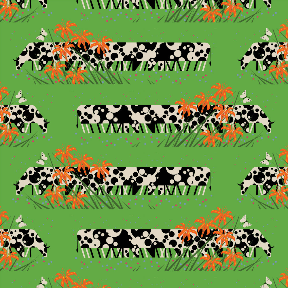 Cow Line Poplin