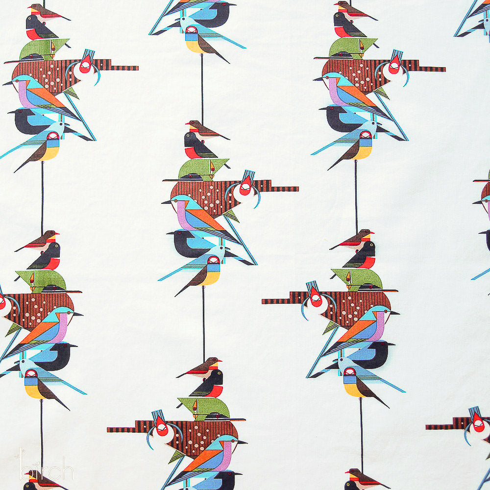 Discovery Place Birds Poplin