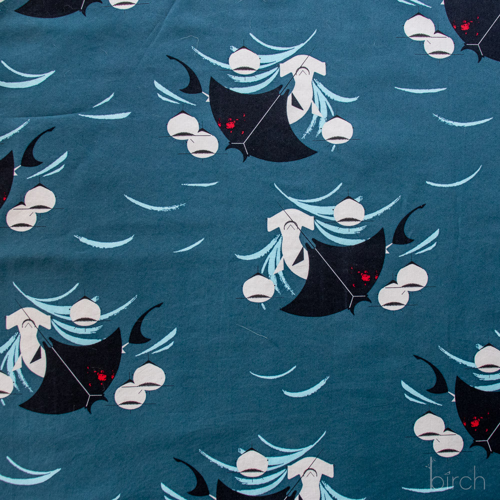 Shark Feast Poplin