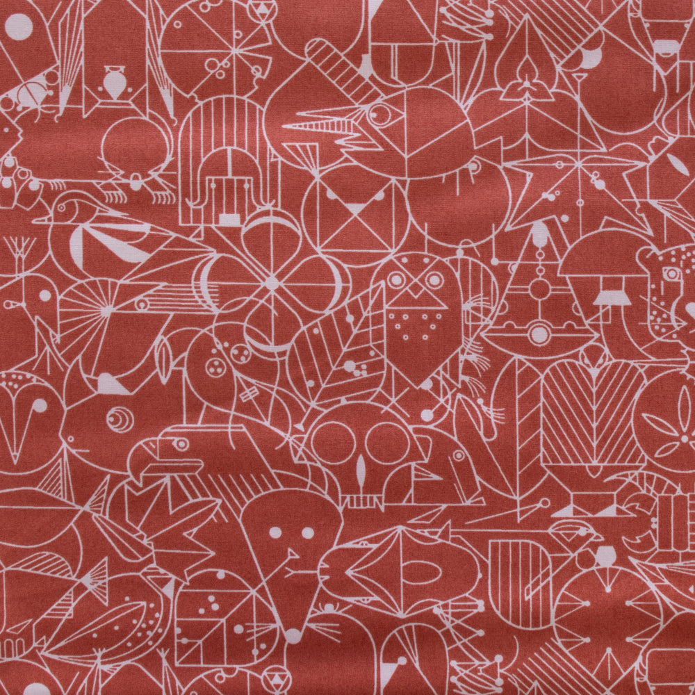 End Papers Burnt Brick Poplin