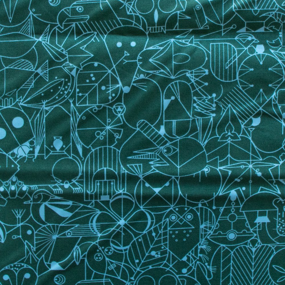 End Papers Evergreen Poplin