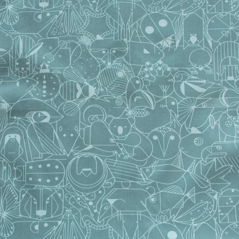 End Papers Seafoam Poplin