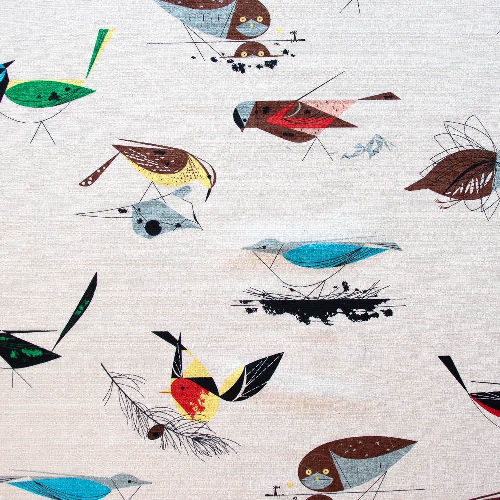 Western Birds Barkcloth