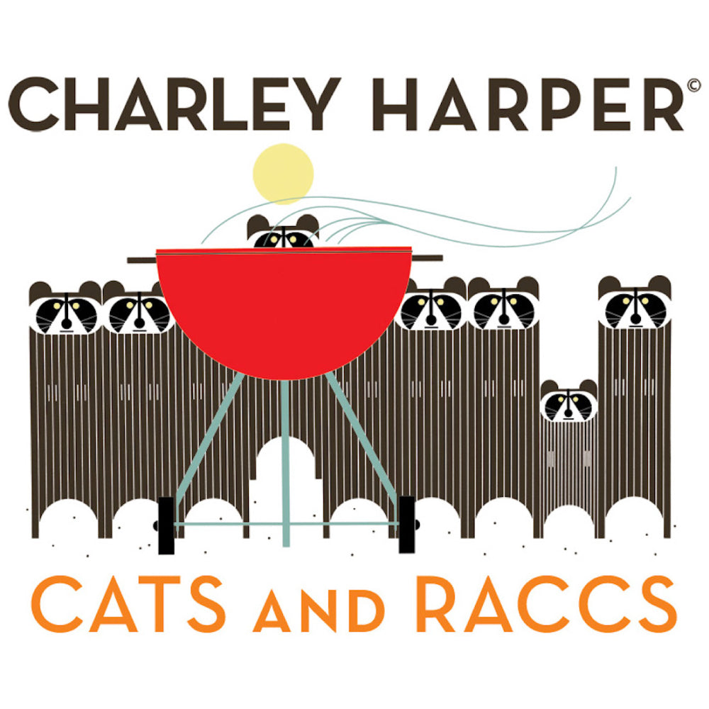 Charley Harper Cats & Raccs Reprint Fat Quarter Bundle