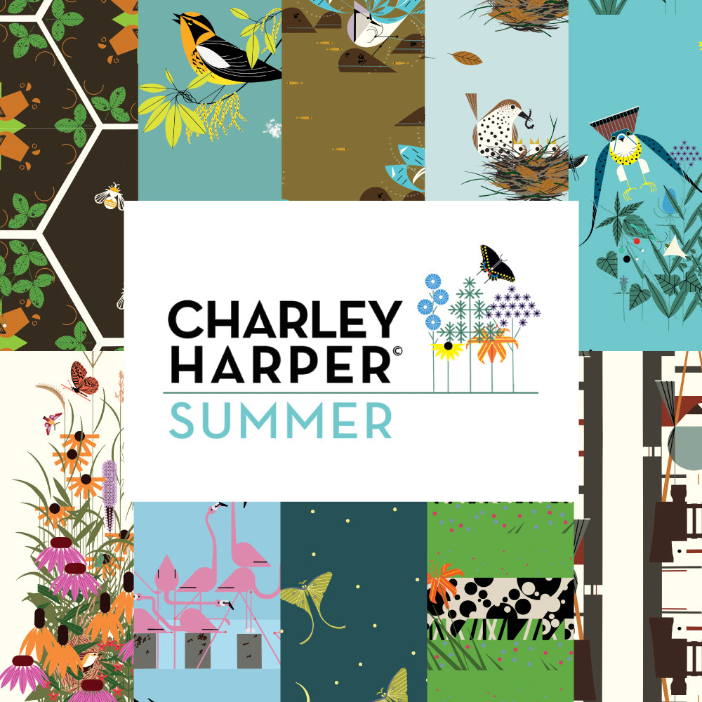Charley Harper Summer Fat Quarter Bundle, 10 Total