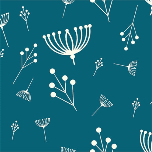 Twigs Teal Flannel