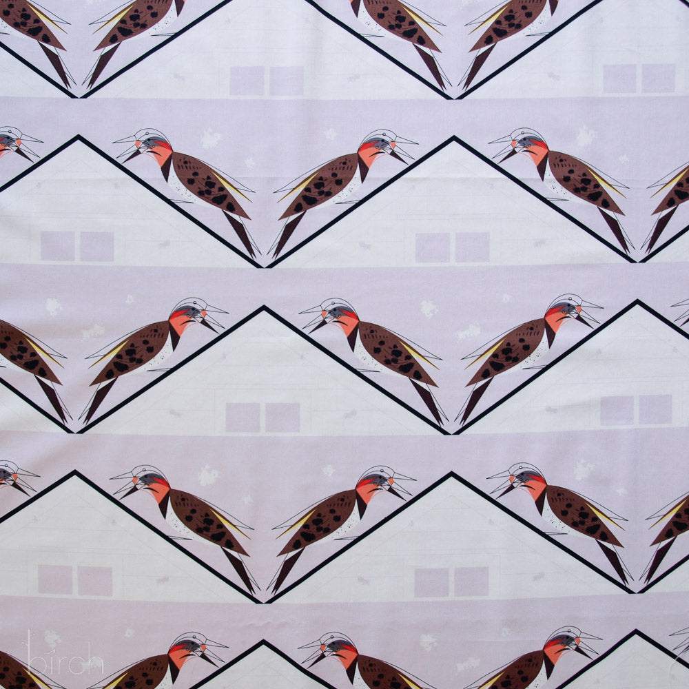 Rooftop Woodpecker Poplin