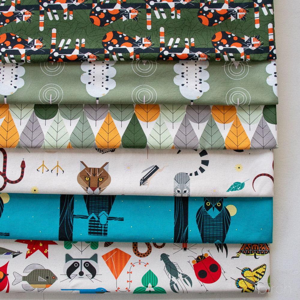 Charley Harper Iconic Vol.2 Canvas Case Pack, 10YD, 6 Total