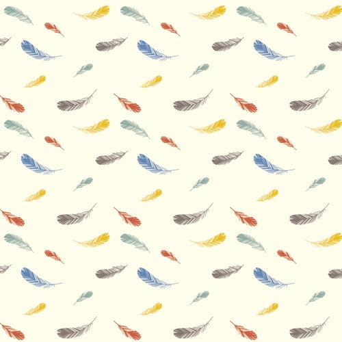 Feathers Cream Canvas
