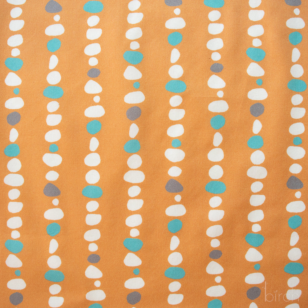 Pebble Lines Pumpkin Poplin