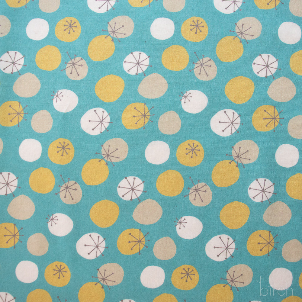 Starburst Teal Poplin