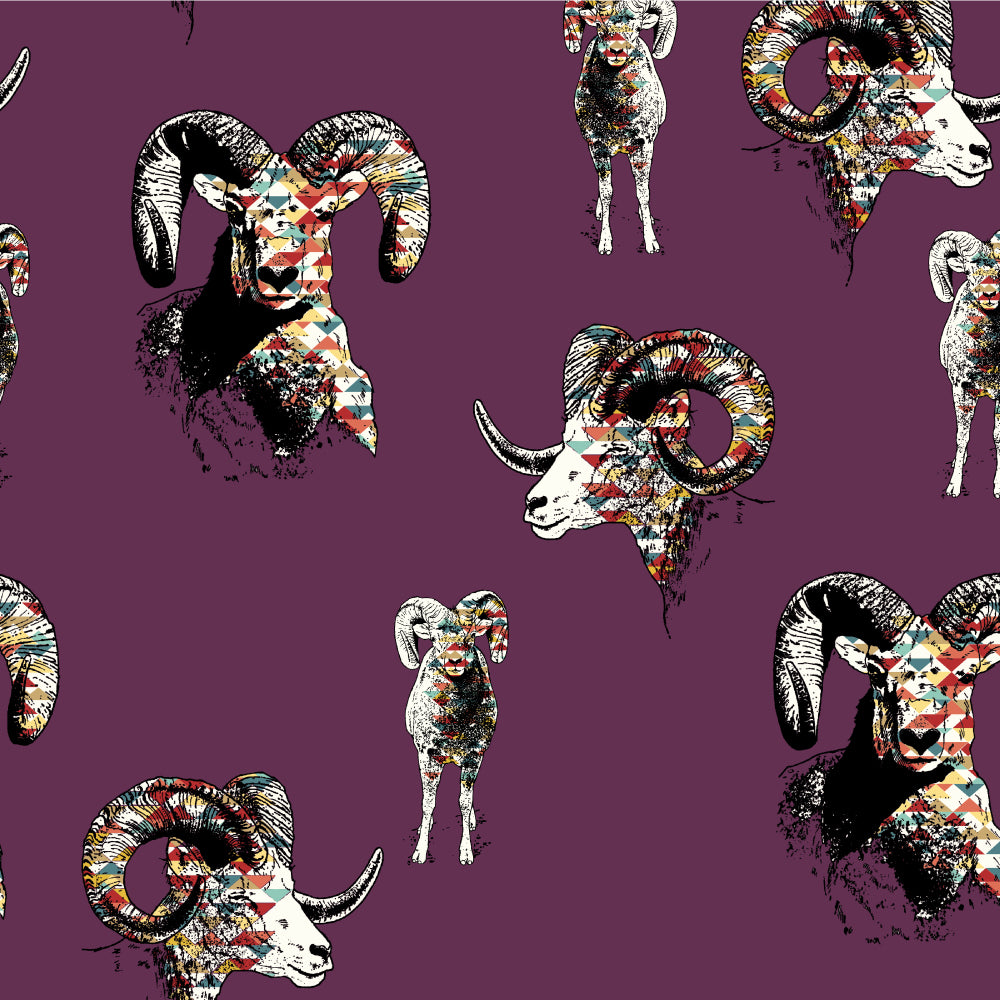 Del Pasado Ram Plum Poplin