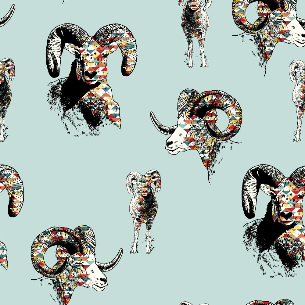 Del Pasado Ram Sky Poplin