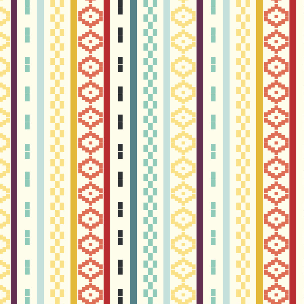 Del Pasado Stripe Multi Poplin