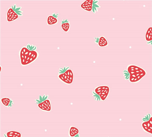 Strawberries Pink Knit