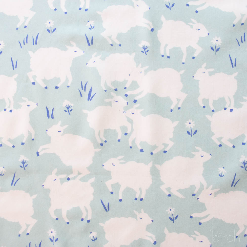Little Lamb Mint Poplin
