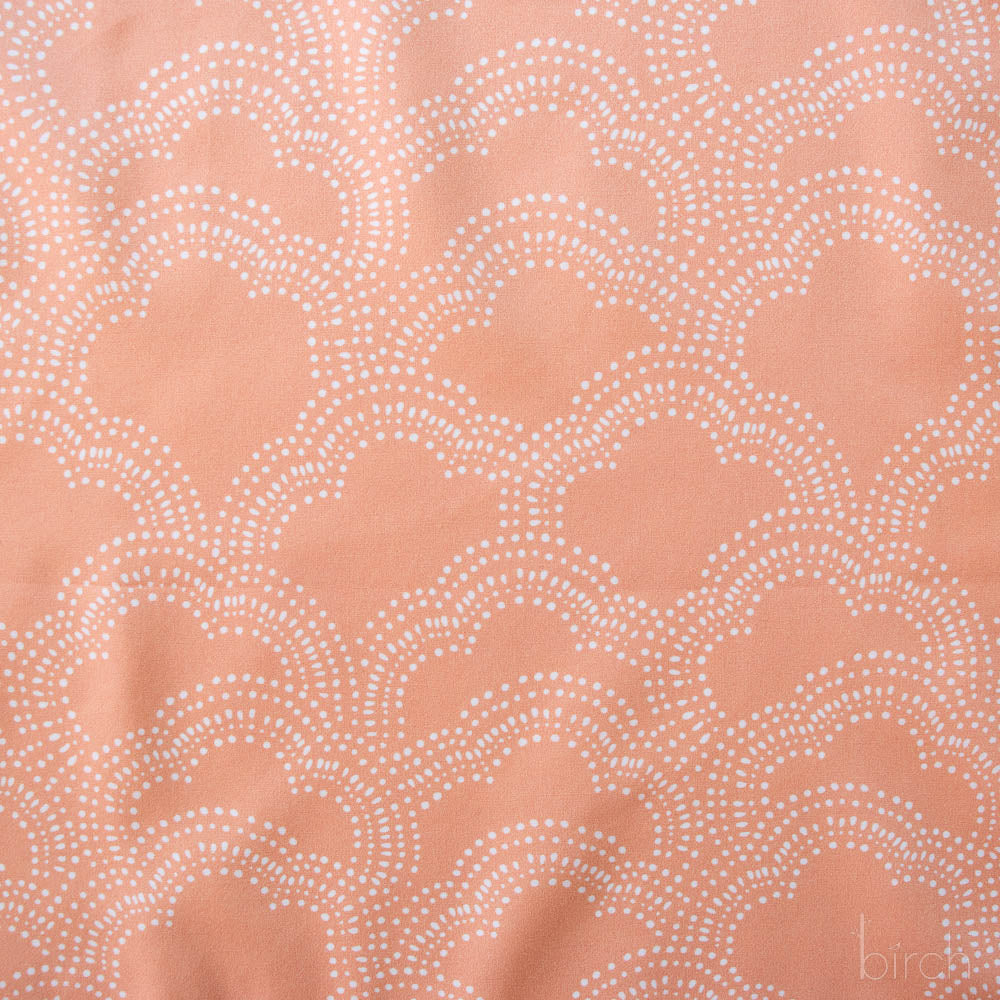 Clouds Apricot Poplin