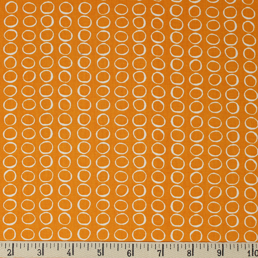 BUBBLES in Orange POPLIN