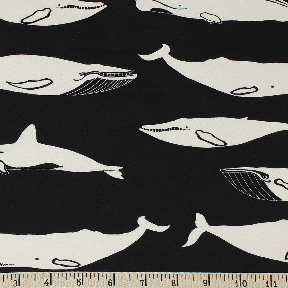 WHALE POD in BLACK KNIT