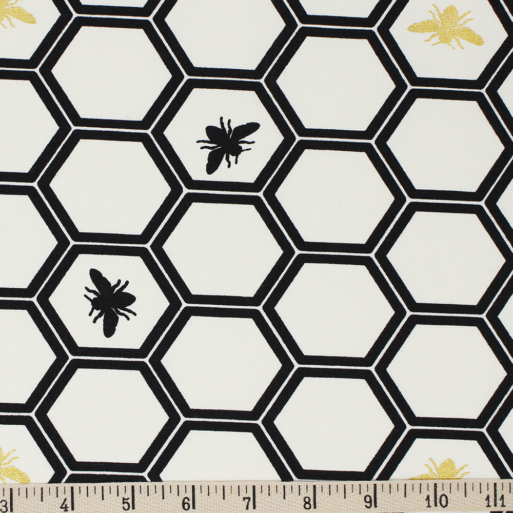HONEY COMB in BLACK/METALLIC CANVAS
