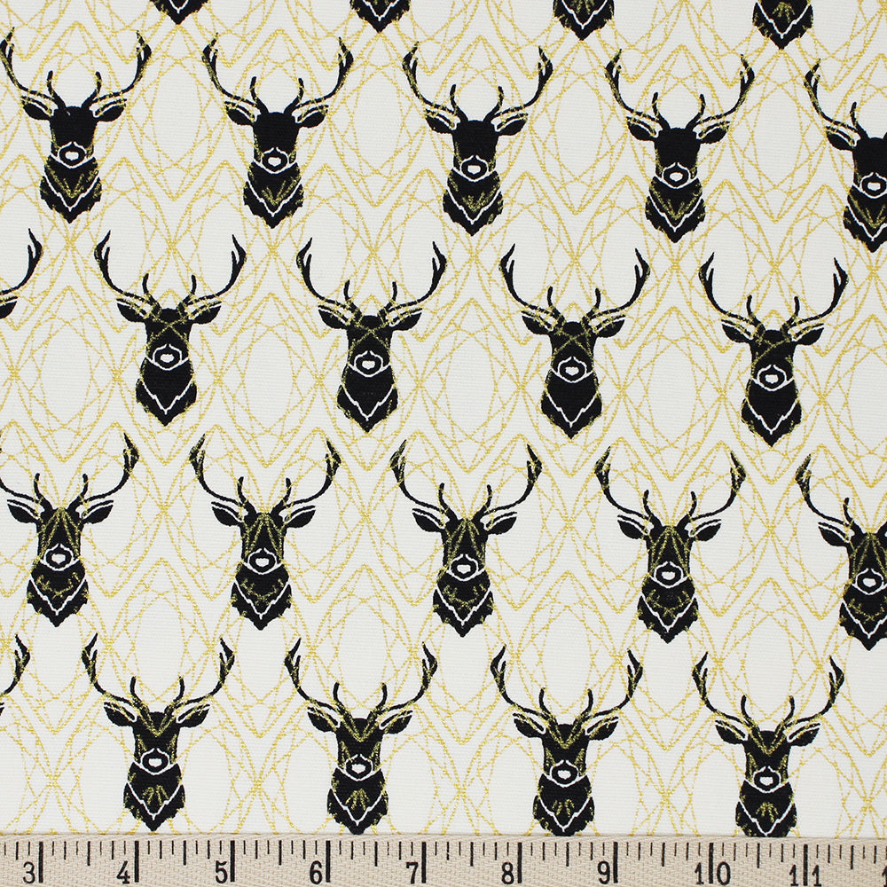 ELK DIAMONDS in BLACK/METALLIC CANVAS