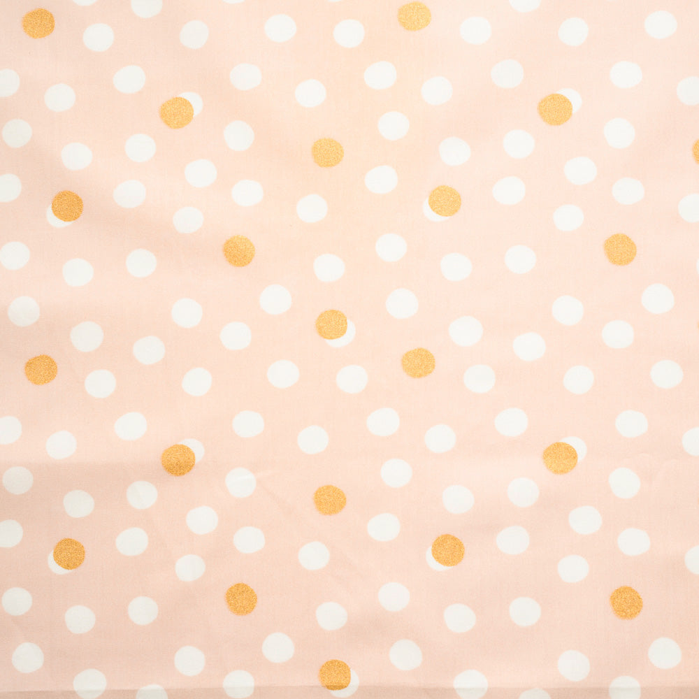 Mochi Dot Shell / Metallic Gold Poplin
