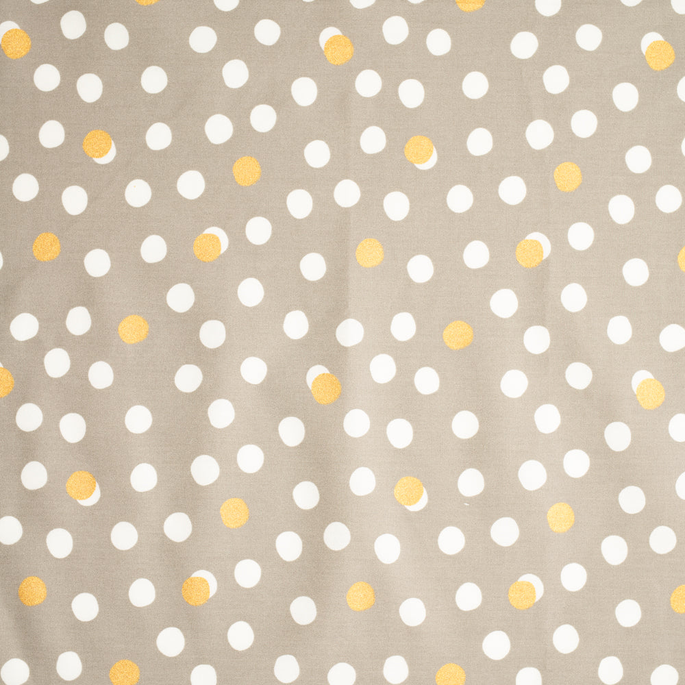 Mochi Dot Shroom / Metallic Gold Poplin