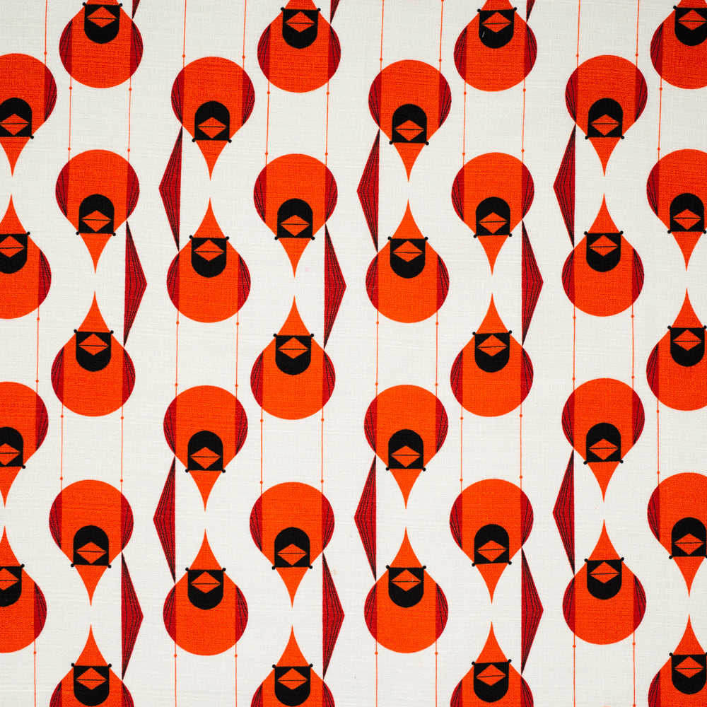 Giant Cardinal Stagger Barkcloth