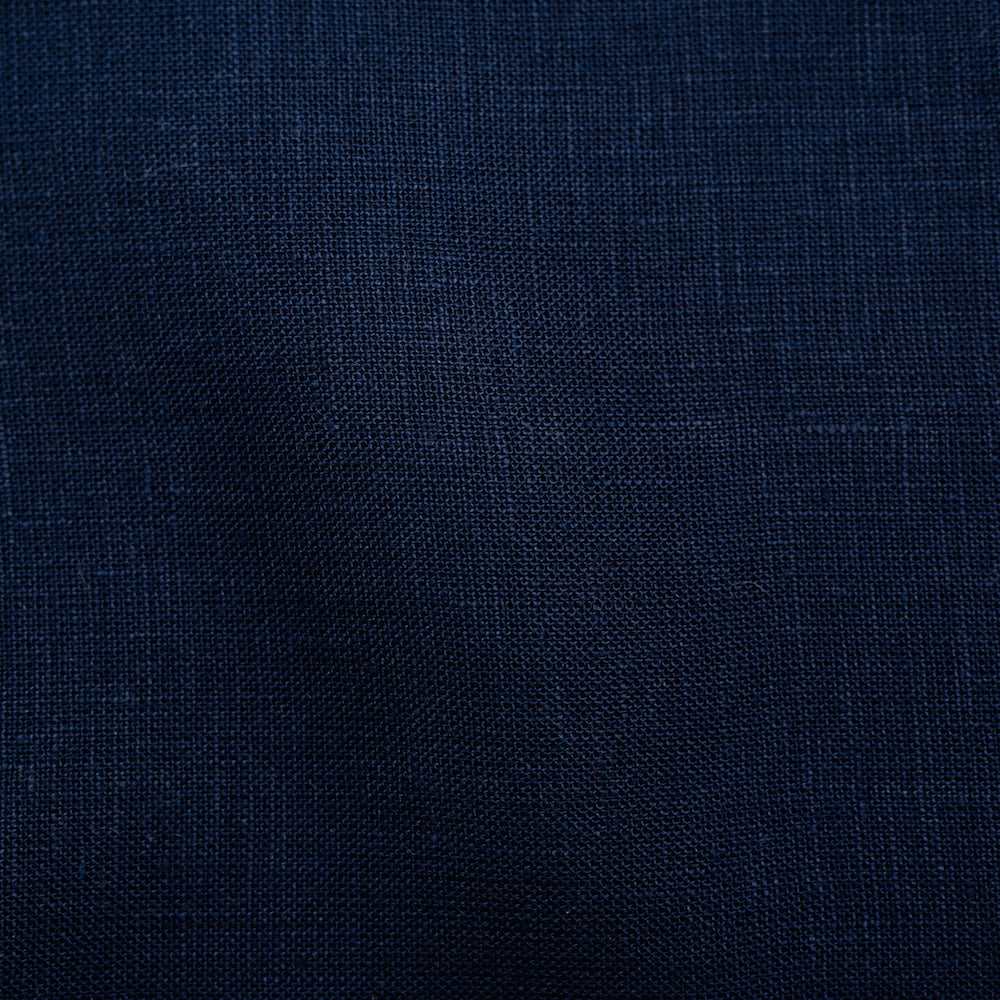 Navy Solid Linen