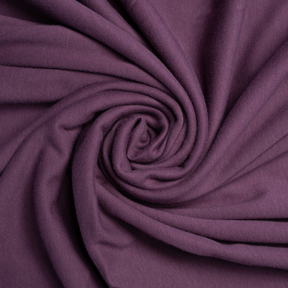 Raisin Solid Interlock Knit