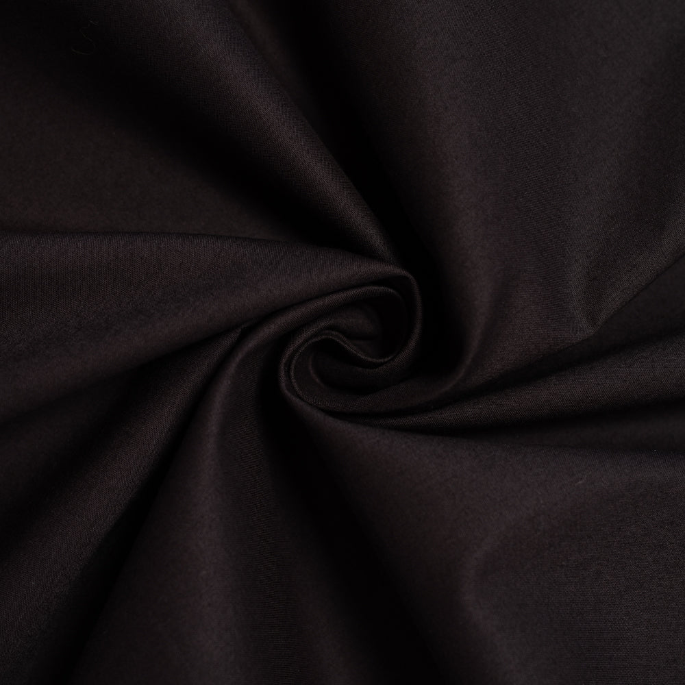 Soft Black Solid Poplin