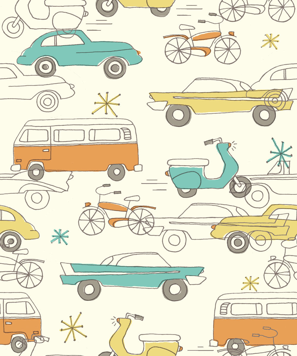 CARS CREAM DOUBLE GAUZE