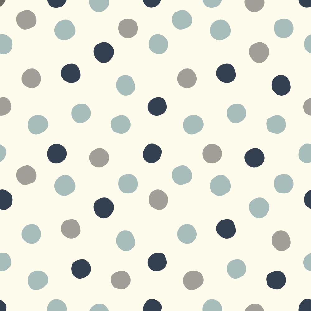 POP DOTS STORMY DOUBLE GAUZE