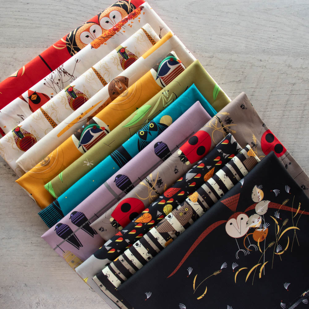Charley Harper Harvest Vol. 1 Fat Quarter Bundle, 12 Total