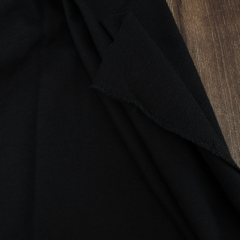 Black Solid French Terry