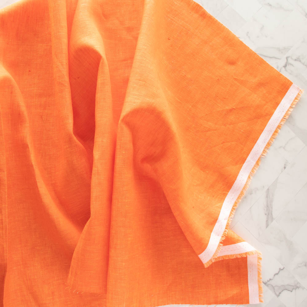 Clementine Yarn Dyed Linen