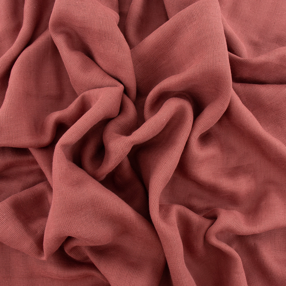 Marsala Solid 4 Layer Gauze