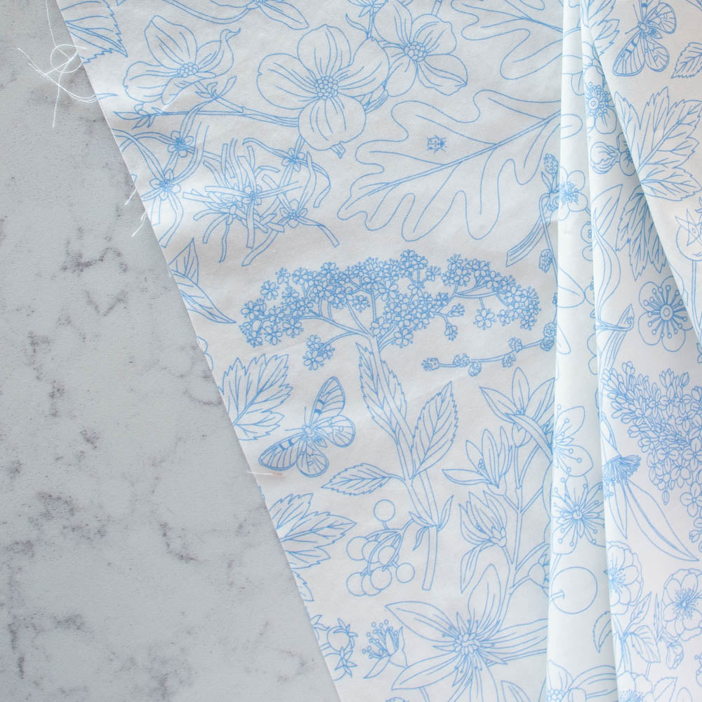 Line Art Porcelain Poplin