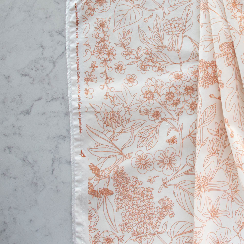 Line Art Cream Poplin